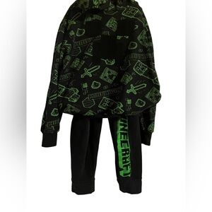Kids Black and Green Joggers